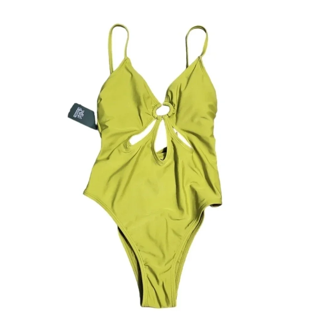 NWT Wild Fable Women's Ring Front Cut Out 1 PC Swimsuit S 4-6